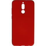 Marsilyan Mey Ithalat® Huawei Mate 10 Lite Kılıf Nano Içi Kadife Silikon - Kırmızı - Renkli