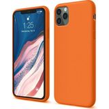 Marsilyan Mey Ithalat® iPhone 11 Pro Kılıf First Silikon - Turuncu - Renkli