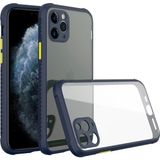 Marsilyan Mey Ithalat® iPhone 11 Pro Max Kılıf Miami Şeffaf Silikon - Lacivert - Renkli