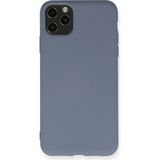 Marsilyan Mey Ithalat® iPhone 11 Pro Max Kılıf Nano Içi Kadife Silikon - Gri - Renkli