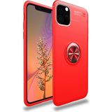 Marsilyan Mey Ithalat® iPhone 11 Pro Max Kılıf Range Yüzüklü Silikon - Kırmızı - Renkli