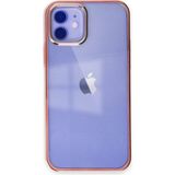 Marsilyan Mey Ithalat® iPhone 12 Kılıf Element Silikon - Pembe - Renkli