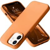 Marsilyan Mey Ithalat® iPhone 12 Kılıf Nano Içi Kadife Silikon - Turuncu - Renkli