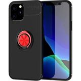 Marsilyan Mey Ithalat® iPhone 12 Kılıf Range Yüzüklü Silikon - Siyah-Kırmızı - Renkli
