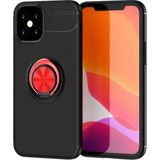 Marsilyan Mey Ithalat® iPhone 12 Mini Kılıf Range Yüzüklü Silikon - Siyah-Kırmızı - Renkli