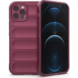 Marsilyan Mey Ithalat® iPhone 12 Pro Kılıf Optimum Silikon - Bordo - Renkli