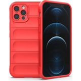 Marsilyan Mey Ithalat® iPhone 12 Pro Kılıf Optimum Silikon - Kırmızı - Renkli