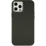 Marsilyan Mey Ithalat® iPhone 12 Pro Max Kılıf Asya Deri Silikon - Koyu Yeşil - Renkli