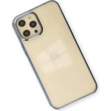 Marsilyan Mey Ithalat® iPhone 12 Pro Max Kılıf Element Silikon - Mavi - Renkli