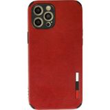 Marsilyan Mey Ithalat® iPhone 12 Pro Max Kılıf Loop Deri Silikon - Kırmızı - Renkli