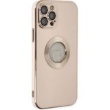 Marsilyan Mey Ithalat® iPhone 12 Pro Max Kılıf Store Silikon - Pembe - Renkli