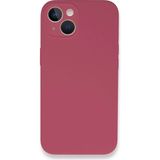 Marsilyan Mey Ithalat® iPhone 13 Mini Kılıf Lansman Legant Silikon - Fuşya - Renkli