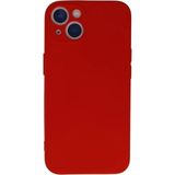 Marsilyan Mey Ithalat® iPhone 13 Mini Kılıf Nano Içi Kadife Silikon - Kırmızı - Renkli