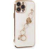 Marsilyan Mey Ithalat® iPhone 13 Pro Max Kılıf Esila Silikon - Beyaz - Renkli