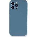 Marsilyan Mey Ithalat® iPhone 13 Pro Max Kılıf Lansman Legant Silikon - Açık Mavi - Renkli
