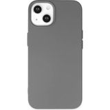 Marsilyan Mey Ithalat® iPhone 14 Kılıf Nano Içi Kadife Silikon - Gri - Renkli