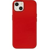 Marsilyan Mey Ithalat® iPhone 14 Plus Kılıf Asya Deri Silikon - Kırmızı - Renkli
