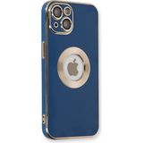 Marsilyan Mey Ithalat® iPhone 14 Plus Kılıf Store Silikon - Mavi - Renkli