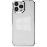Marsilyan Mey Ithalat® iPhone 14 Pro Kılıf Element Silikon - Gümüş - Renkli