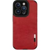 Marsilyan Mey Ithalat® iPhone 14 Pro Kılıf Loop Deri Silikon - Kırmızı - Renkli