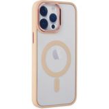 Marsilyan Mey Ithalat® iPhone 14 Pro Kılıf Room Magneticsafe Silikon - Pudra - Renkli