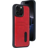 Marsilyan Mey Ithalat® iPhone 14 Pro Max Kılıf Sara Kartvizitli Deri Kılıf - Kırmızı - Renkli