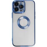 Marsilyan Mey Ithalat® iPhone 14 Pro Max Kılıf Slot Silikon - Mavi - Renkli
