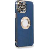 Marsilyan Mey Ithalat® iPhone 14 Pro Max Kılıf Store Silikon - Mavi - Renkli