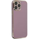 Marsilyan Mey Ithalat® iPhone 14 Pro Max Kılıf Volet Silikon - Mor - Renkli
