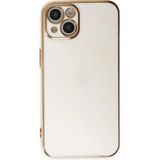Marsilyan Mey Ithalat® iPhone 15 Kılıf Volet Silikon - Beyaz - Renkli
