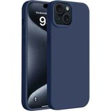 Marsilyan Mey Ithalat® iPhone 15 Plus Kılıf First Silikon - Lacivert - Renkli
