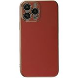 Marsilyan Mey Ithalat® iPhone 15 Pro Max Kılıf Volet Silikon - Kırmızı - Renkli