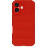 Marsilyan Mey Ithalat® iPhone 16 Kılıf Optimum Silikon - Kırmızı - Renkli