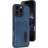 Marsilyan Mey Ithalat® iPhone 16 Pro Kılıf Sara Kartvizitli Deri Kılıf - Lacivert - Renkli