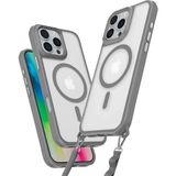 Marsilyan Mey Ithalat® iPhone 16 Pro Max Kılıf Enka Magsafe Silikon Kılıf - Titan Gri - Renkli