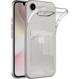 Marsilyan Mey Ithalat® iPhone 16E Kılıf Kart Şeffaf Silikon - Şeffaf - Renkli