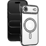 Marsilyan Mey Ithalat® iPhone 17 Air Joke Simli Magneticsafe Kılıf - Siyah - Renkli