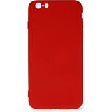Marsilyan Mey Ithalat® iPhone 6 Plus Kılıf Nano Içi Kadife Silikon - Kırmızı - 1 - Renkli