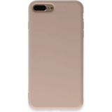 Marsilyan Mey Ithalat® iPhone 7 Plus Kılıf Nano Içi Kadife Silikon - Pudra - 1 - Renkli