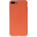 Marsilyan Mey Ithalat® iPhone 7 Plus Kılıf Nano Içi Kadife Silikon - Turuncu - 1 - Renkli