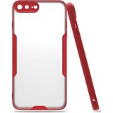 Marsilyan Mey Ithalat® iPhone 7 Plus Kılıf Platin Silikon - Kırmızı - 1 - Renkli