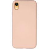 Marsilyan Mey Ithalat® iPhone Xr Kılıf Nano Içi Kadife Silikon - Pudra - 1 - Renkli