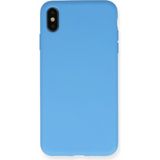 Marsilyan Mey Ithalat® iPhone Xs Max Kılıf Nano Içi Kadife Silikon - Mavi - 1 - Renkli