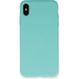 Marsilyan Mey Ithalat® iPhone Xs Max Kılıf Nano Içi Kadife Silikon - Turkuaz - 1 - Renkli