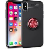 Marsilyan Mey Ithalat® iPhone Xs Max Kılıf Range Yüzüklü Silikon - Siyah-Kırmızı - 1 - Renkli