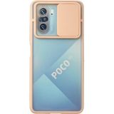 Marsilyan Mey Ithalat® Poco F3 Kılıf Palm Buzlu Kamera Sürgülü Silikon - Pembe - 1 - Renkli
