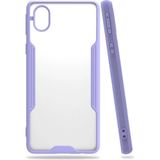 Marsilyan Mey Ithalat® Samsung Galaxy A01 Core Kılıf Platin Silikon - Lila - Renkli
