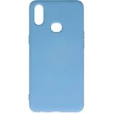 Marsilyan Mey Ithalat® Samsung Galaxy A10S Kılıf Nano Içi Kadife Silikon - Mavi - Renkli