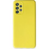 Marsilyan Mey Ithalat® Samsung Galaxy A13 4g Kılıf Nano Içi Kadife Silikon - Sarı - Renkli