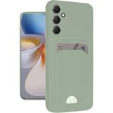 Marsilyan Mey Ithalat® Samsung Galaxy A16 5g Kılıf Kelvin Kartvizitli Silikon - Açık Yeşili - Renkli